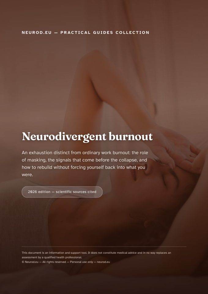 Cover of &laquo; Neurodivergent burnout: recognising and recovering from an invisible exhaustion &raquo;