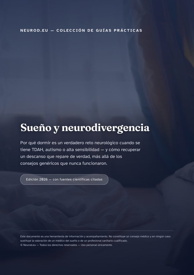 Portada de &laquo; Sueño y neurodivergencia: entenderlo y recuperar un descanso reparador &raquo;